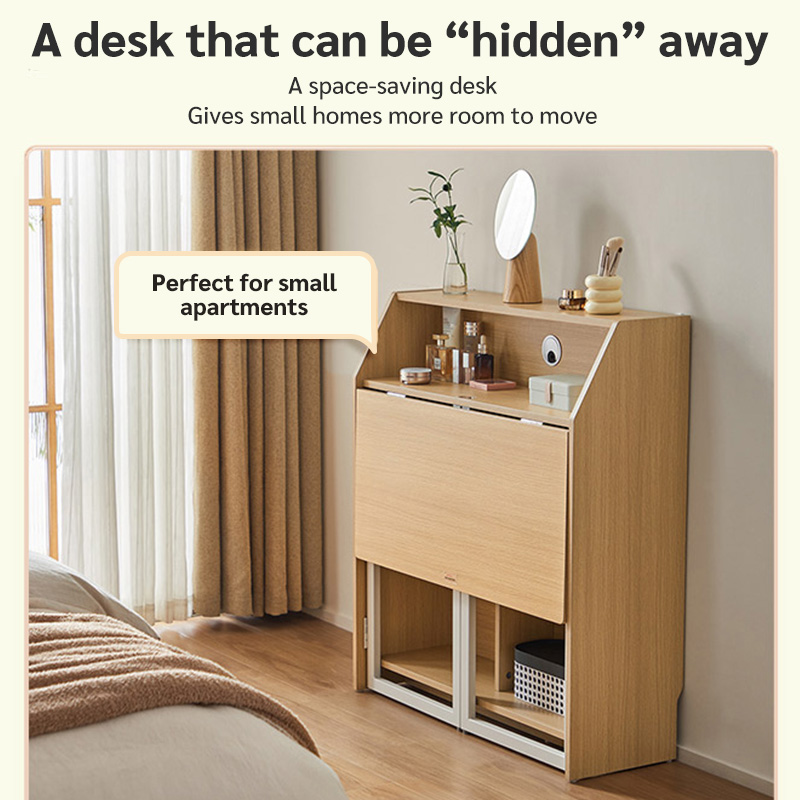 Folding Table Removable Study Table Office Table Large Storage Computer ...