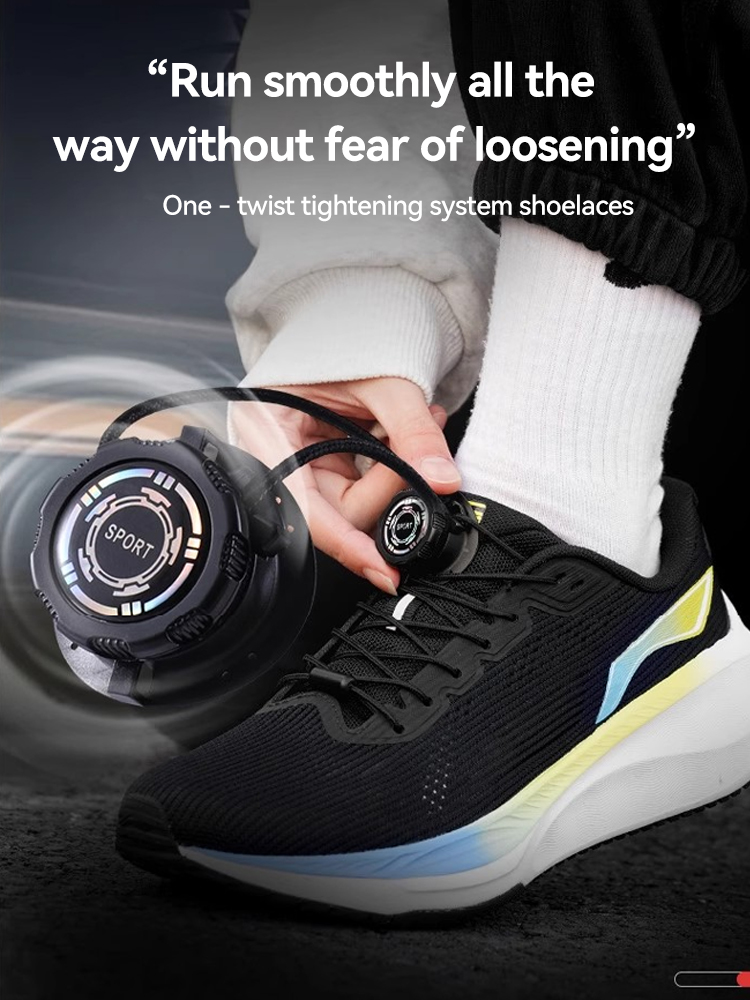 ICON Automatic Shoelaces Thick Rope Rotating Buckle Shoelaces Sports ...