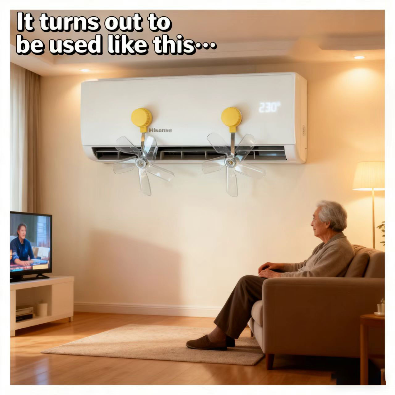 Air Conditioner Fan-Adjustable Wind Diverter for Anti-Direct Blow Baby ...