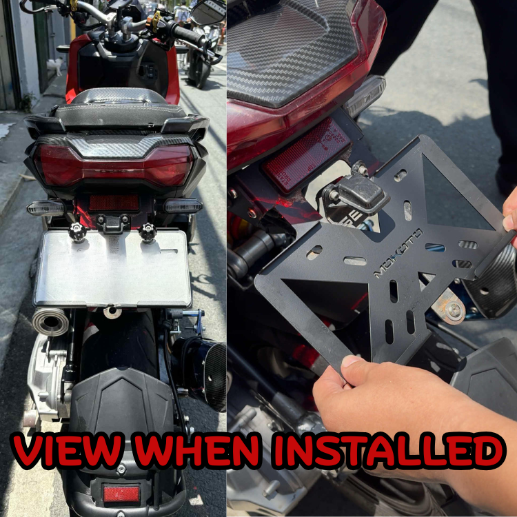 King 150 Motorcycle Plate Number Support Holder Thicked Metal Material ...