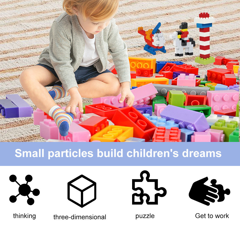 1000pcs Building Block Toys DIY Creative Construction Toy Set ABS ...