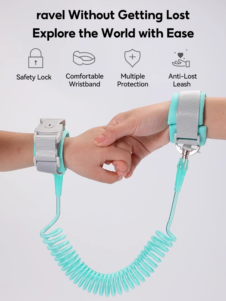 AIODIY Kids Anti-Lost Leash Wristband with Safety Chain Parent-Child ...