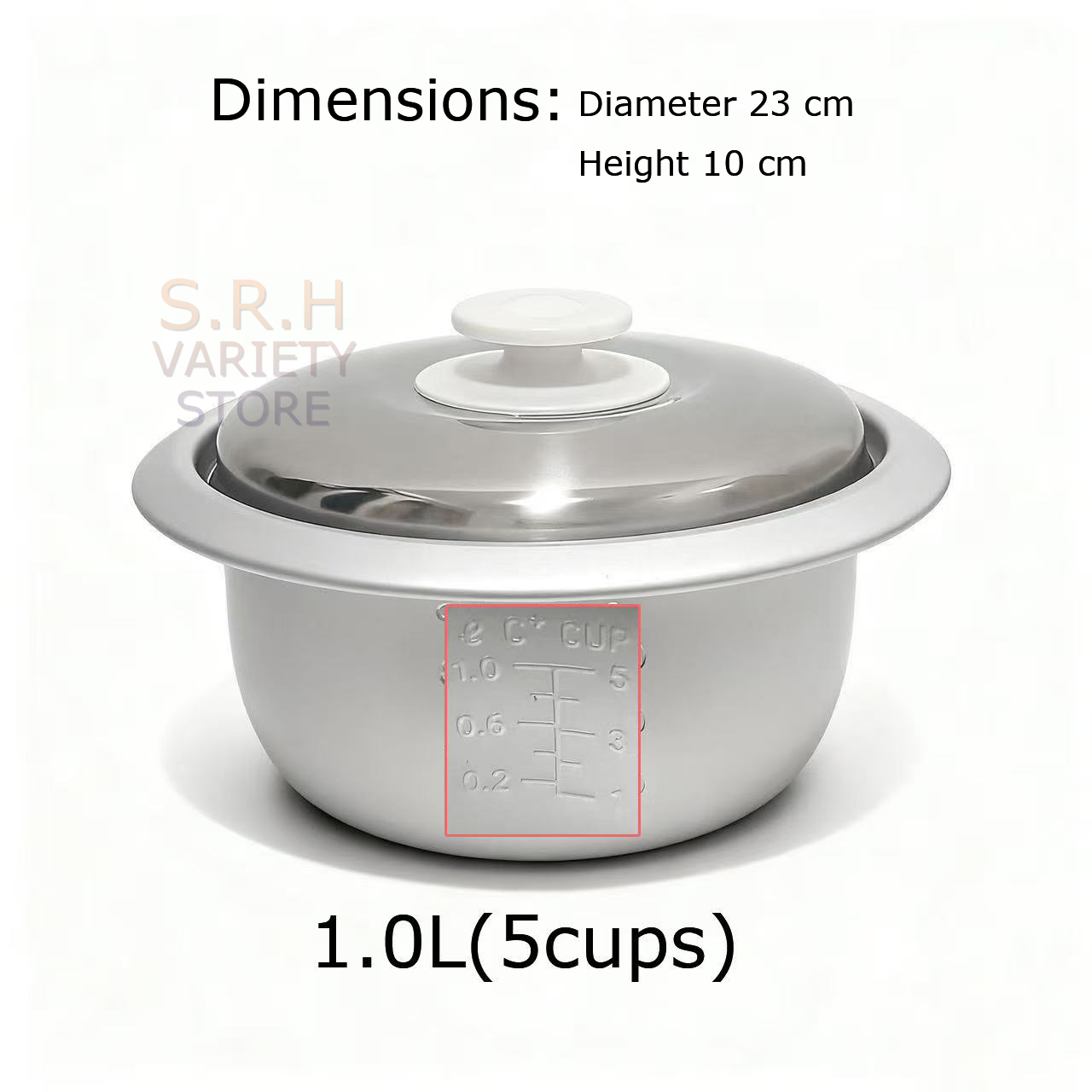 pure aluminum rice cooker inner pot with lid | Shopee Philippines