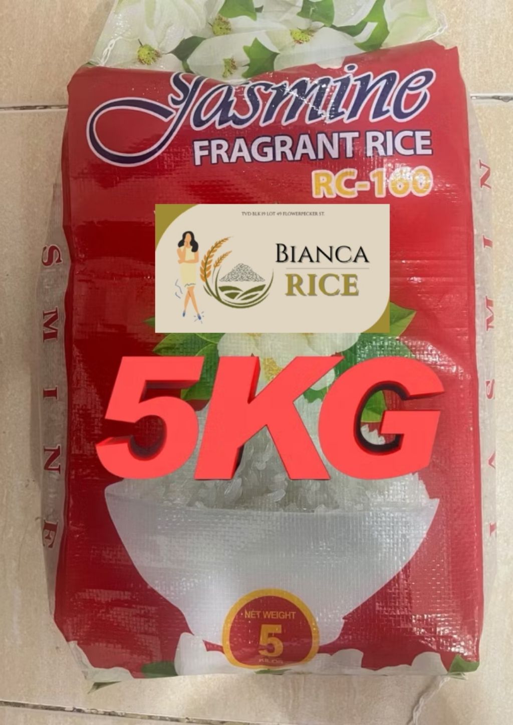 Jasmine red fragrant buconpandan local 5 kg pangmasa rice mix buo durog ...