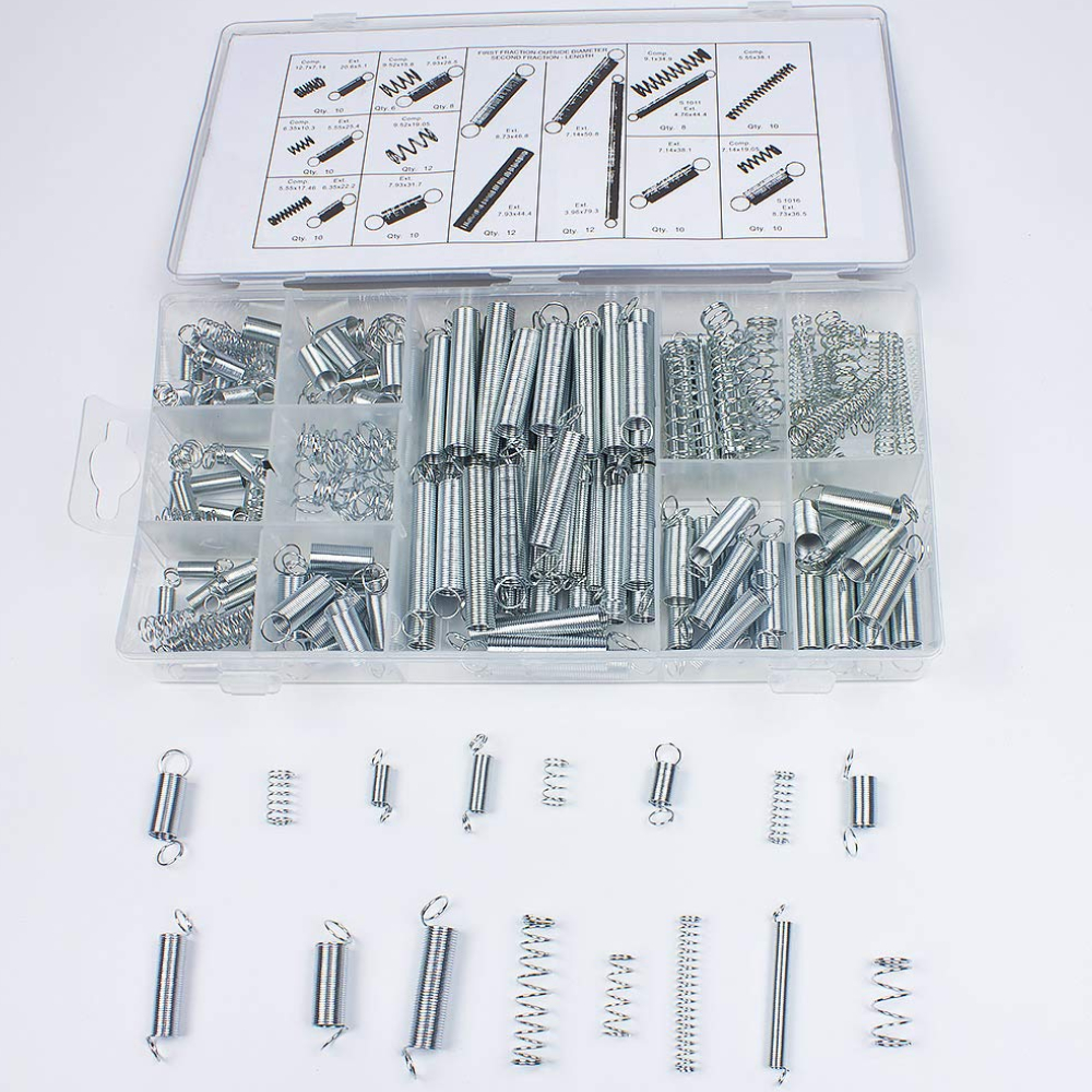 200pcs Spring Assortment Set Compression Extension Springs for Repairs ...