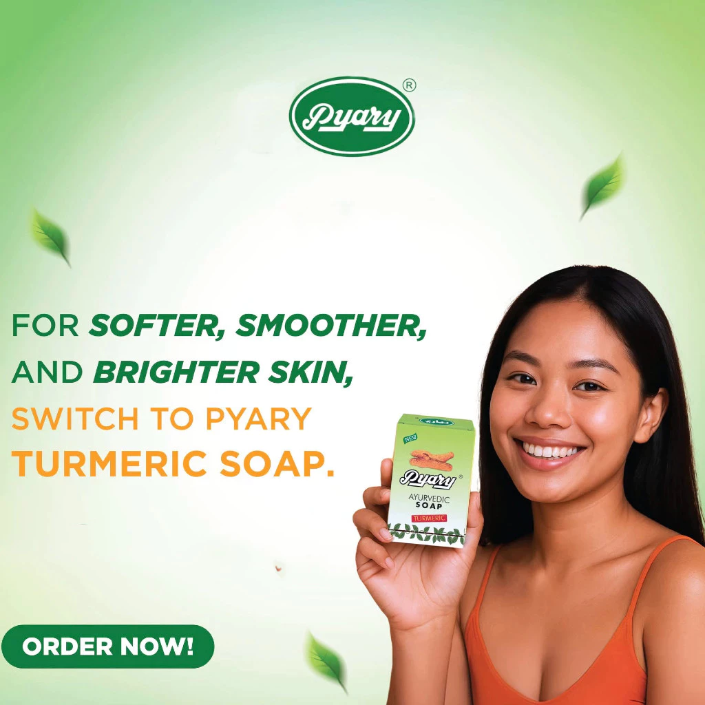 Pyary Ayurvedic Turmeric Soap 75g Coconut Oil Brightens Skin ...