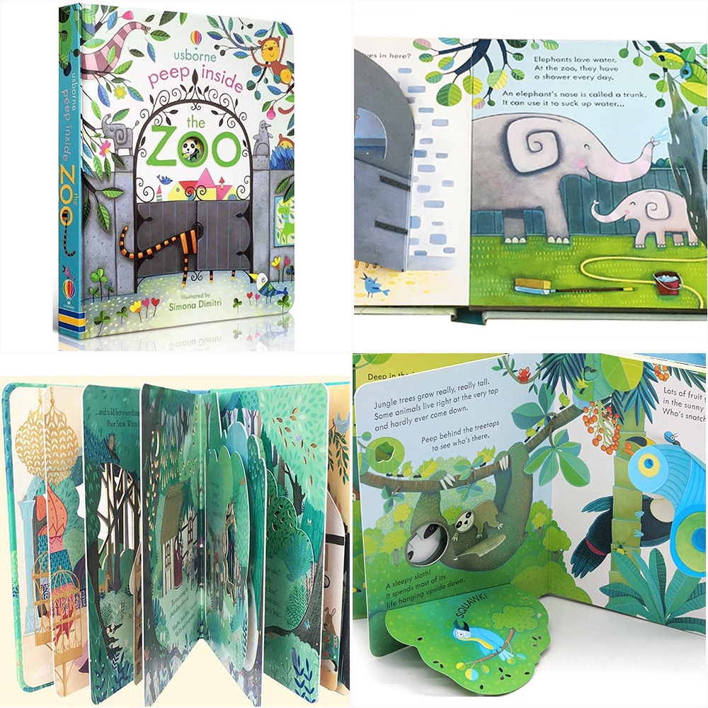 Usborne Peep Inside How A Plane Works 3D Book English Story Book Early ...