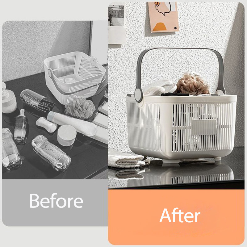 Double Layer Detachable Wash Basket With Dry And Wet Separation Student ...