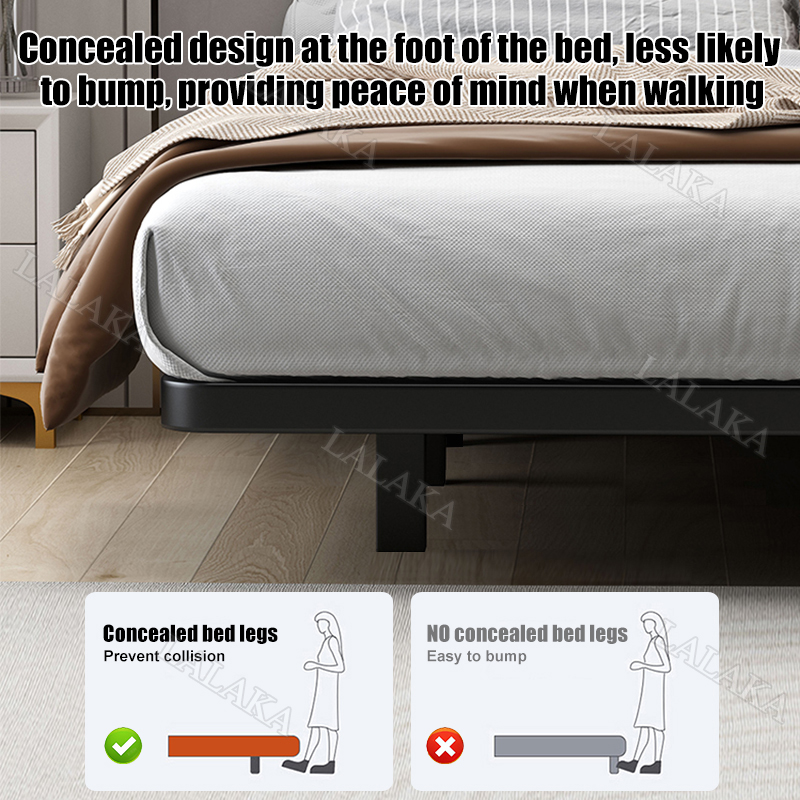 Floating Bed Frame With Assemble Metal Bed Frame Single/Double/Queen ...