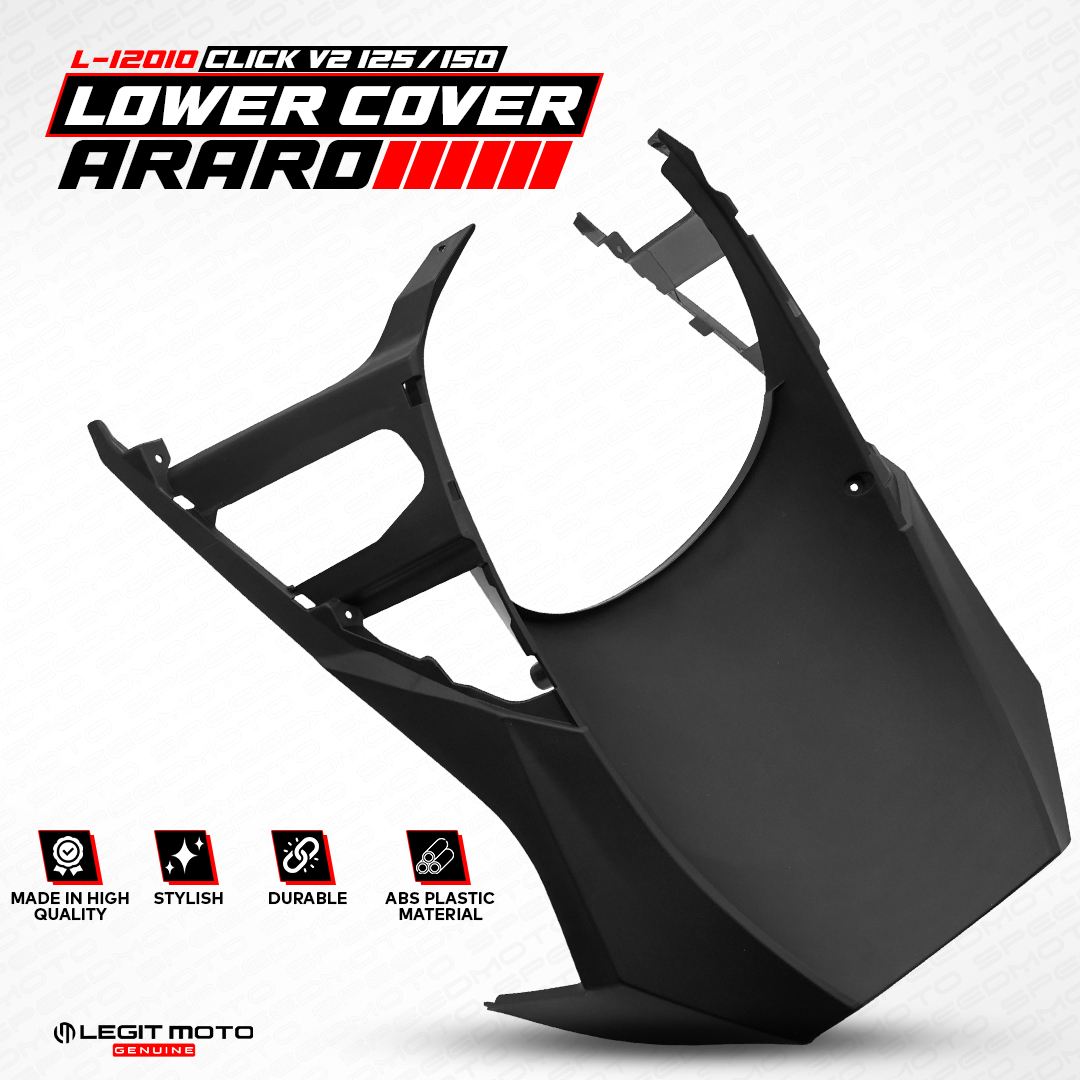 LEGITMOTO LOWER COVER ARARO FOR CLICK V2 MATTE BLACK L-12010 FRONT ...