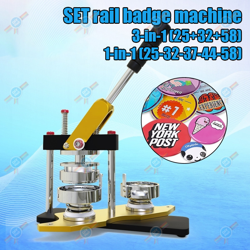 COD Metal Pin Maker 25MM 32MM 37MM 44MM 58MM 75MM SET rail badge ...
