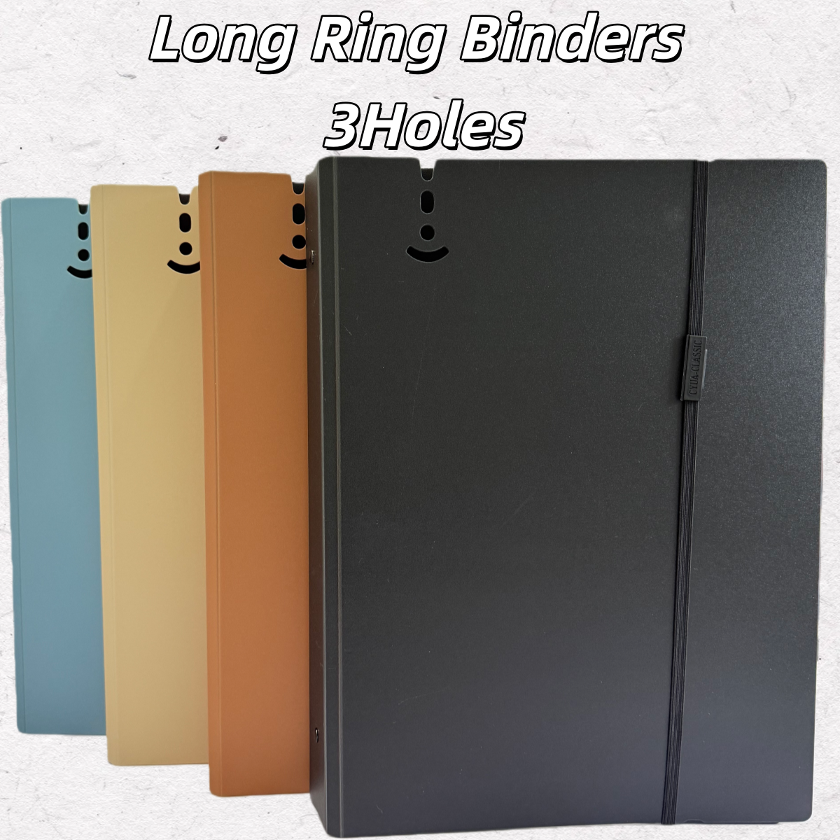 Long 3 Holes Ring Binder Notebook Folder File Paper Organizer Arch File ...