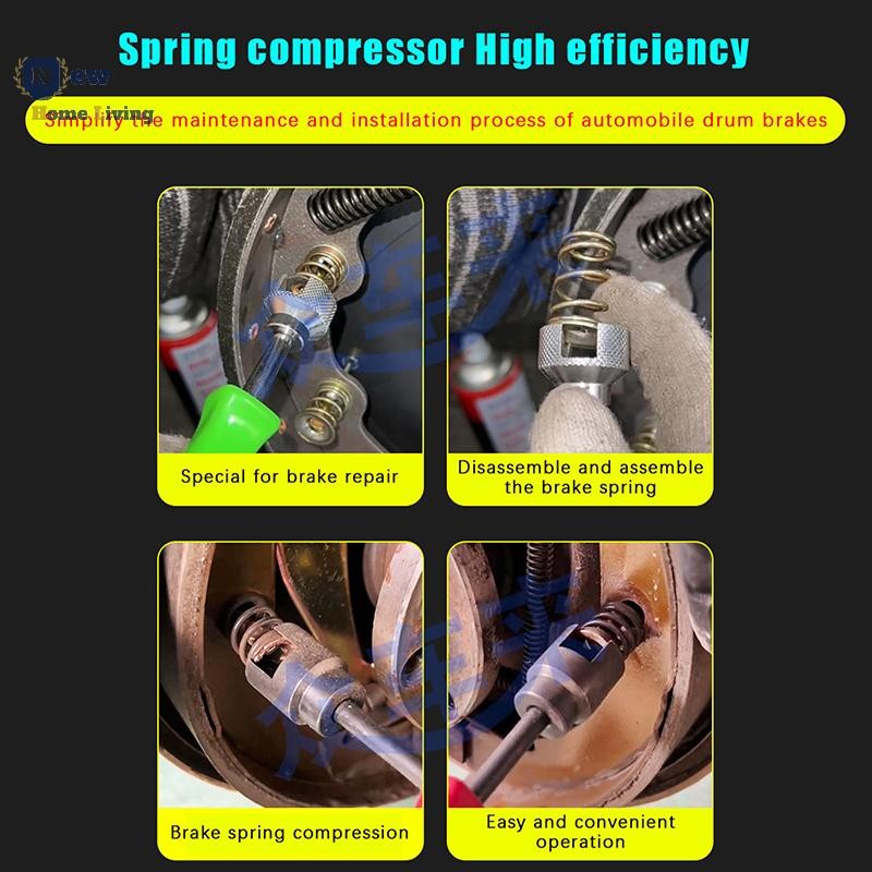Car Drum Brake Repair Install Tool Green Hold Down Washer Spring Shoe ...