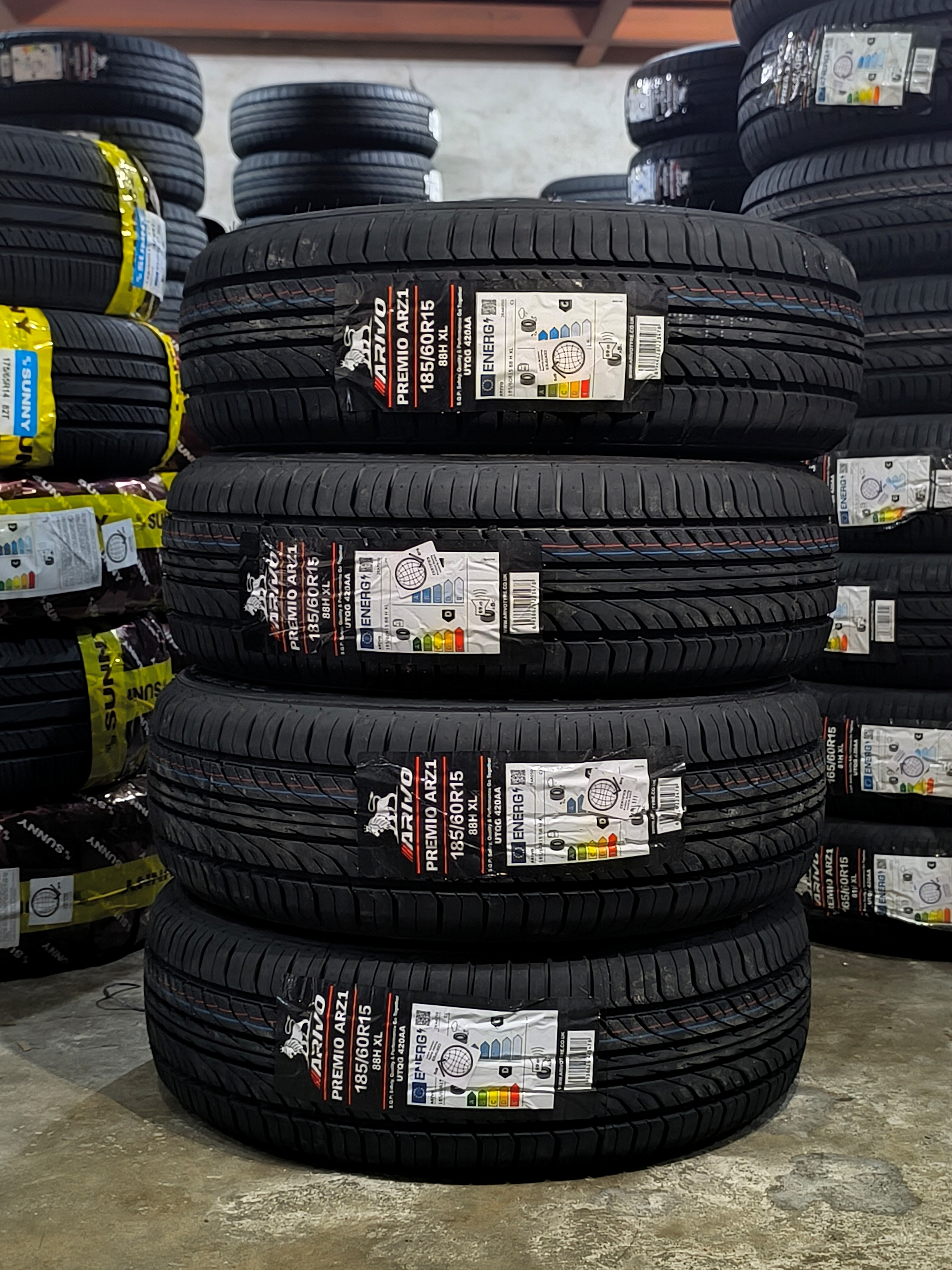 [ WHOLESALE ] ARIVO 185/60 R15 PREMIO ARZ1 - 4 pcs Free Tire Valve ...