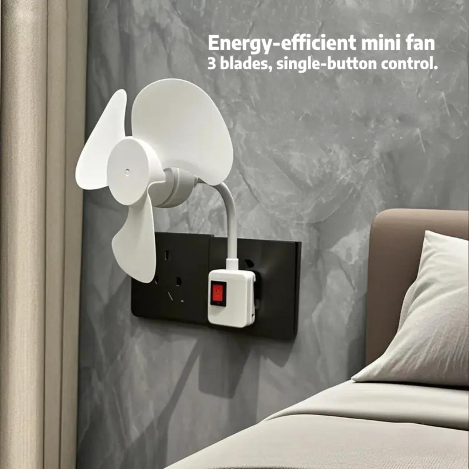 Simple Small Fan with Plug Strip - Minimal Features for Basic Cooling ...