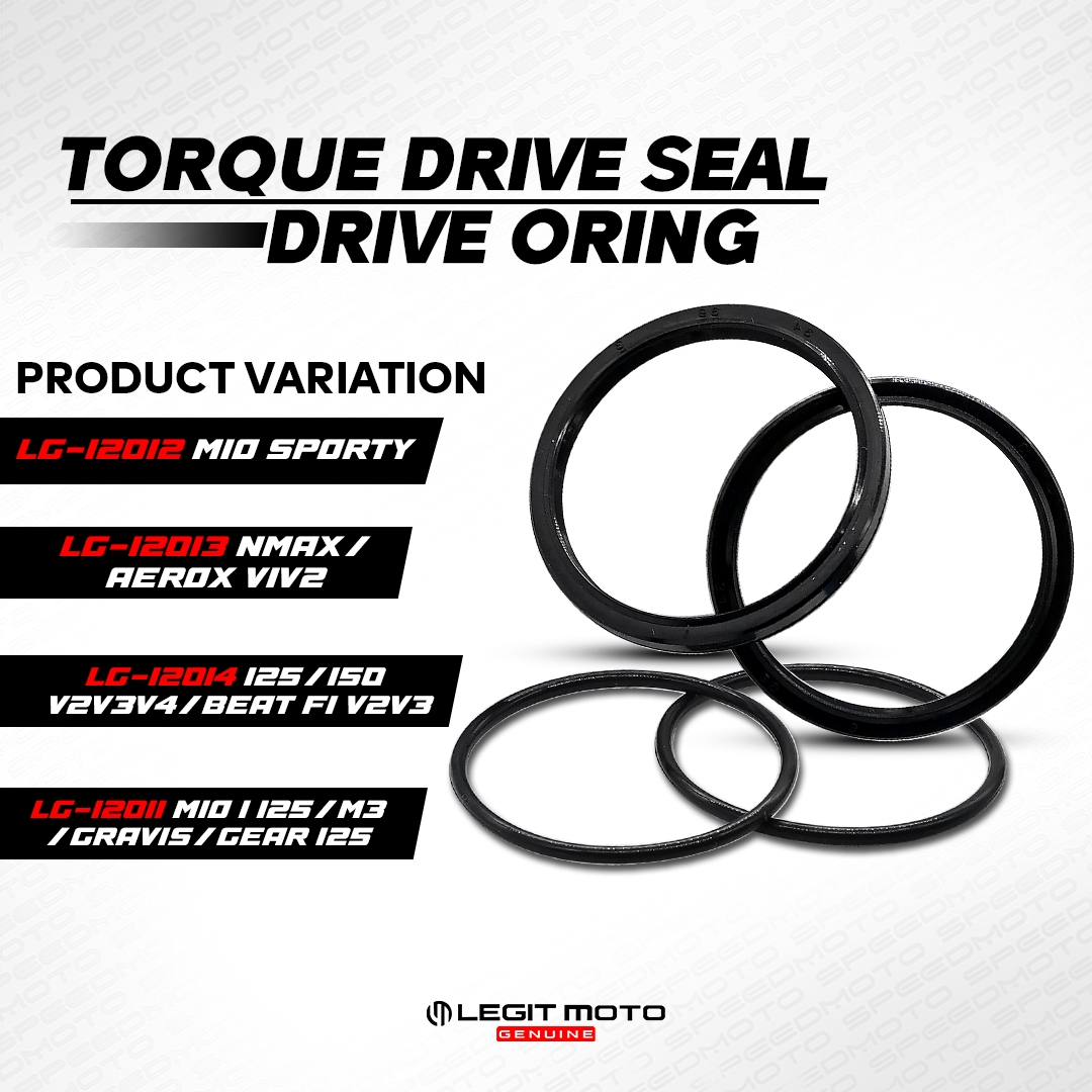 LEGITMOTO TORQUE DRIVE OIL SEAL AND ORING SET FOR CLICK/BEAT/MIO/SPORTY ...