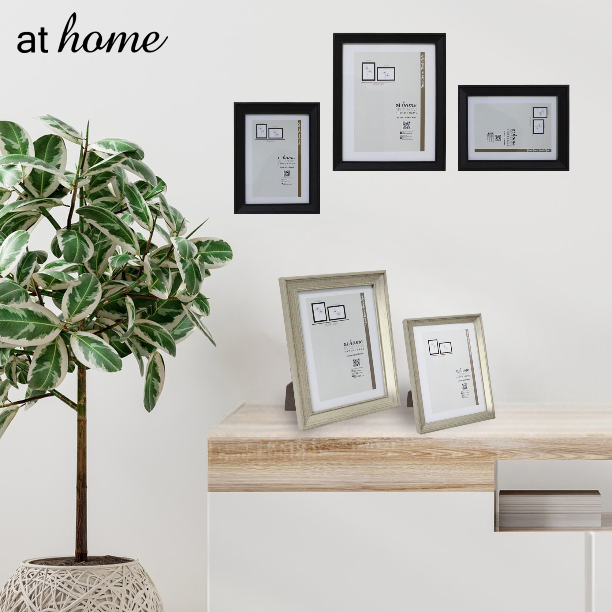 AT HOME Decor Frames Essential Jazz/Minimal Photo Frame – 5R 8R Picture ...