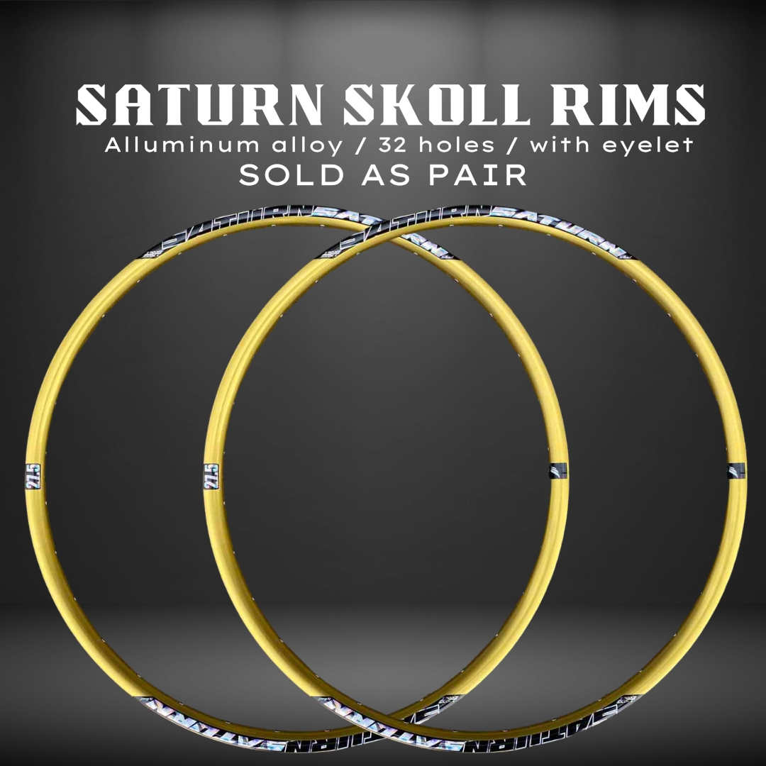 SATURN SKOLL MTB RIM DOUBLE WALL BIKE RIM ALLOY 32 HOLES SOLD AS PAIR ...