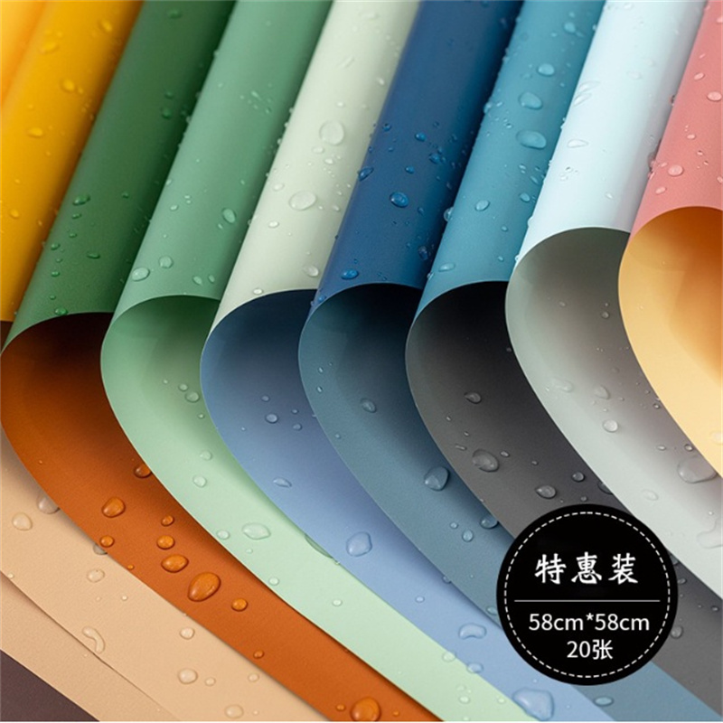 【20pcs】58cm×58cm Two-Sided Colored Bouquet Wrapper Packaging Paper Gift ...