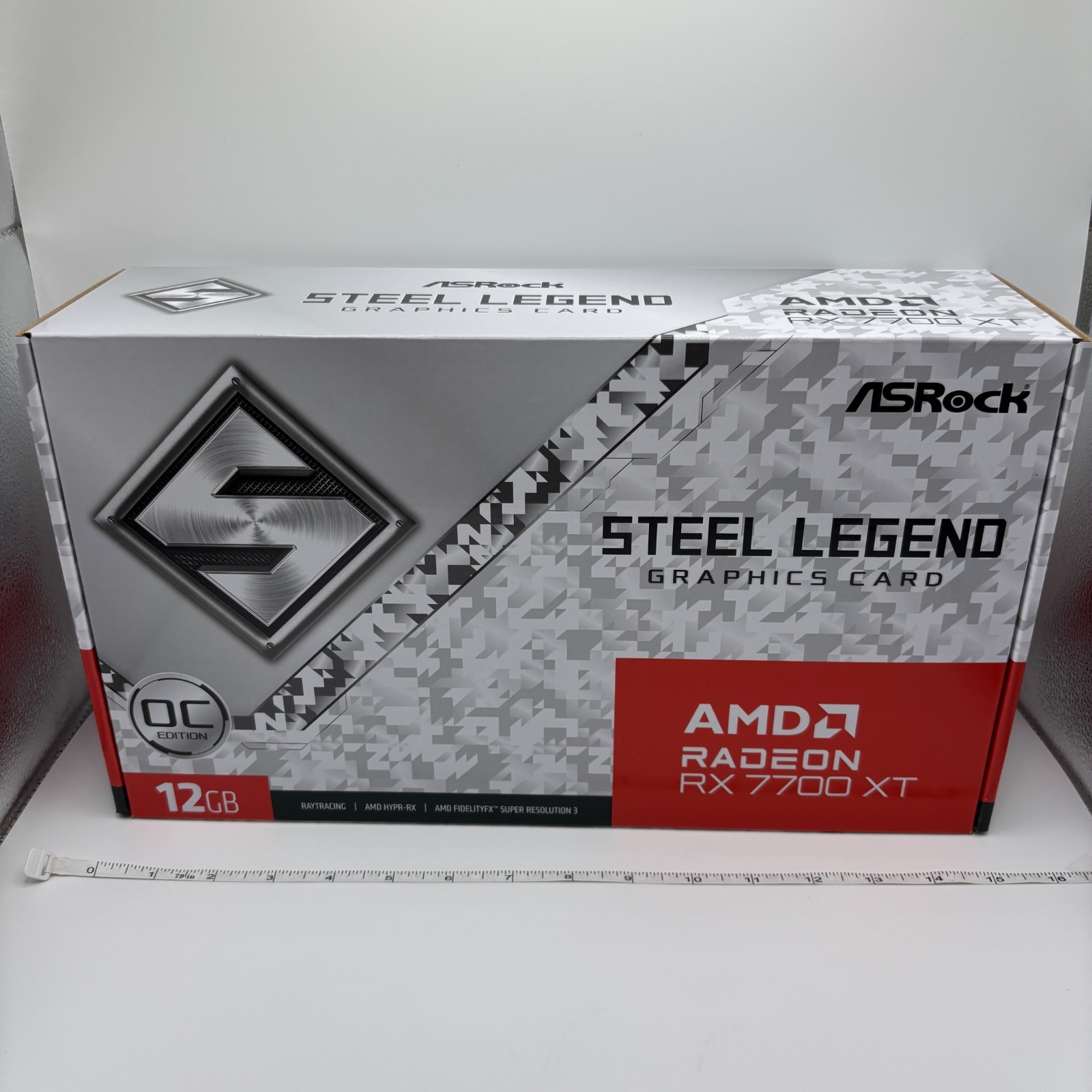 BRAND NEW ASROCK RADEON RX 7700 XT STEEL LEGEND 12GB OC GRAPHICS CARD ...