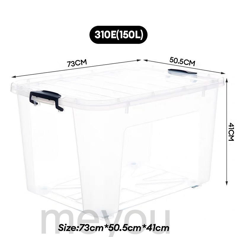 MEYOU Box Organizer Megabox Transparent Plastic Storage Boxes in ...