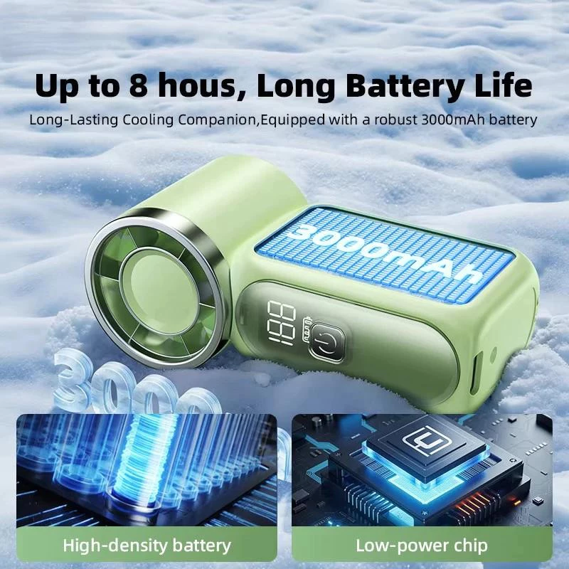X688 Super Turbo Fan 100 Hig Speed 3000mAh Handheld Rechargeable ...