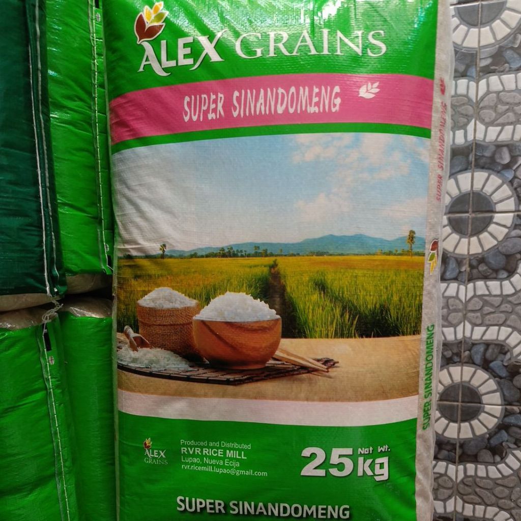Jasmine Alex Grain Sinandoneng Local rice 25KG Mix butil not wholegrain ...