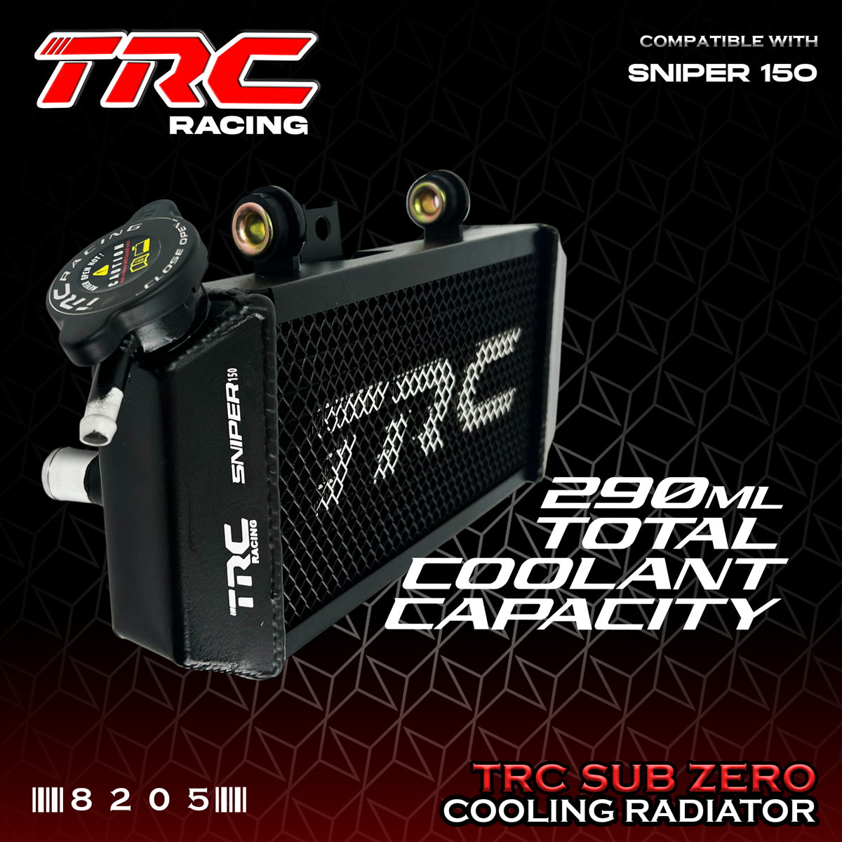 TRC SUB ZERO COOLING RADIATOR for SNIPER 150 8205 | Shopee Philippines