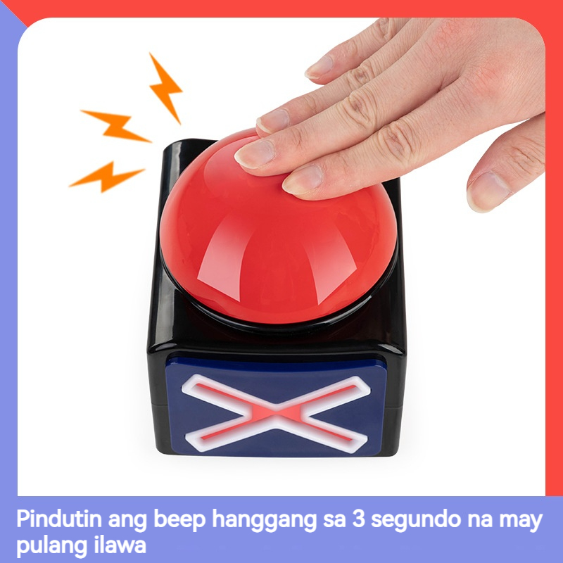 Game Answer Buzzer Alarm Game Button with Sound Light Trivia Quiz Got ...