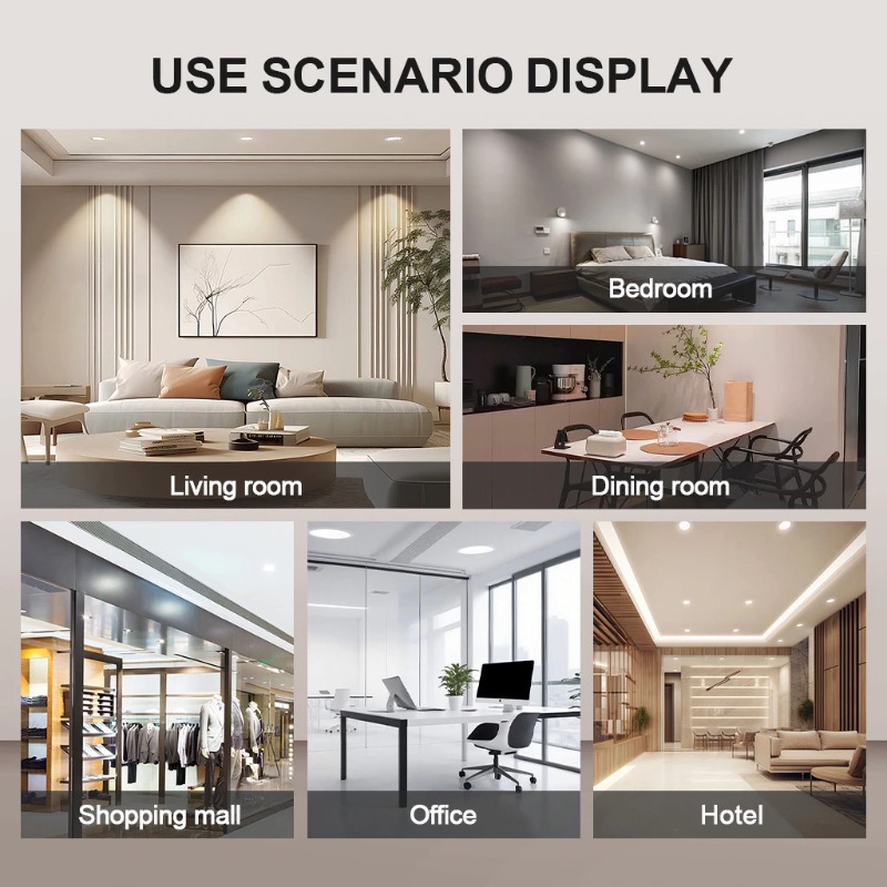 Tri-Color Pin Light Down Light Recessed Pin Light Panel Ceiling Light 5 ...