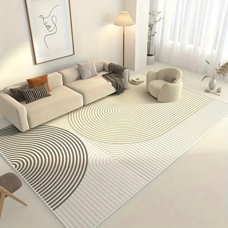 Living Room Carpet, Bedroom Floor Mat, Velvet Surface, Non-slip Bottom ...