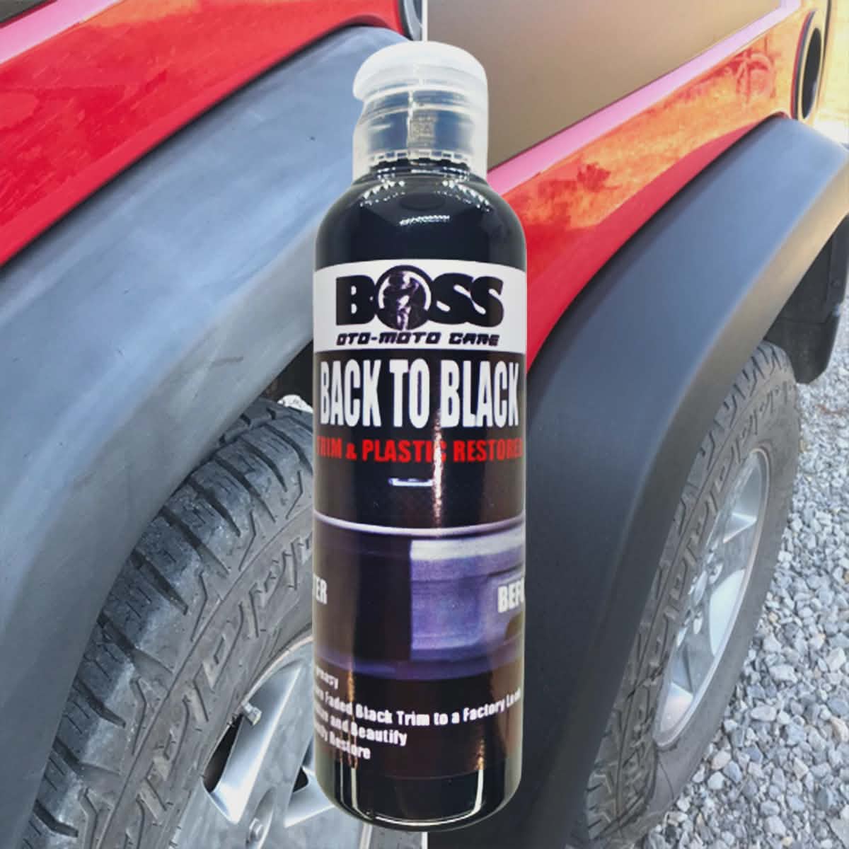 2PCS 65ML BOSS BACK TO BLACK PLASTIC RESTORER TRIM RESTORER ULTIMATE ...
