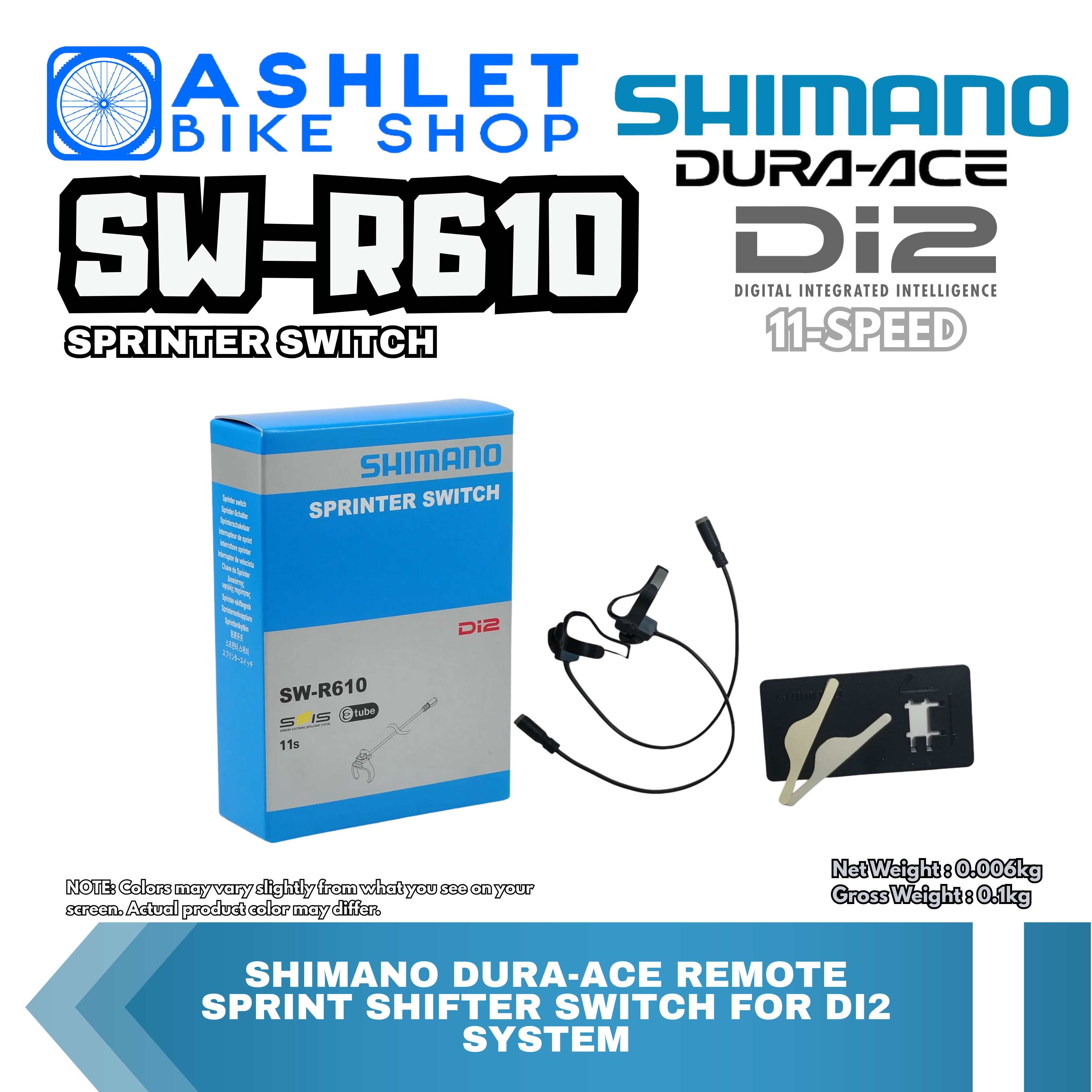SHIMANO DURA-ACE REMOTE SPRINTER SWITCH Shifter SW-R610 11-Speed For ...