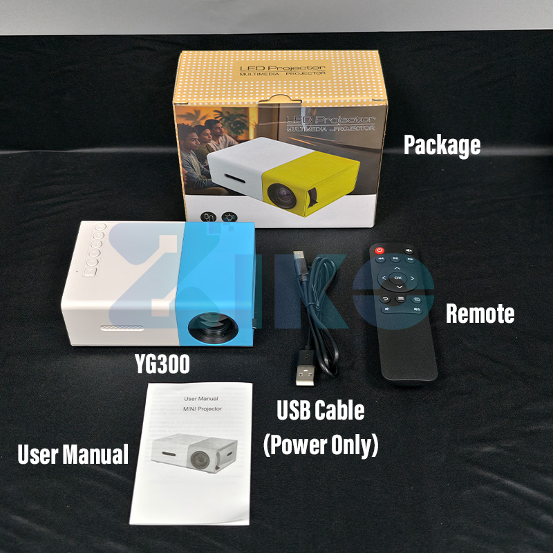 QD For Mini LED Projector Compatible with HDMI USB Player for Phone ...