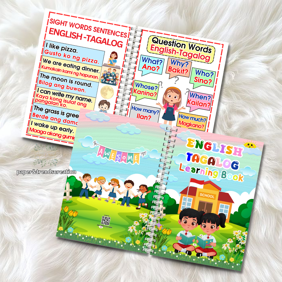 Paper&Trends English-Tagalog Learning Book | Reading & Vocabulary ...