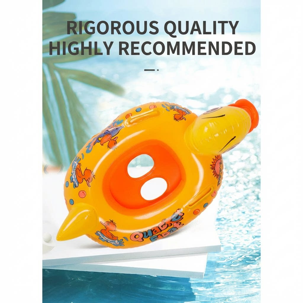 Kids Salbabida Floater Inflatable Swimming Floater Yellow Duck Seat ...