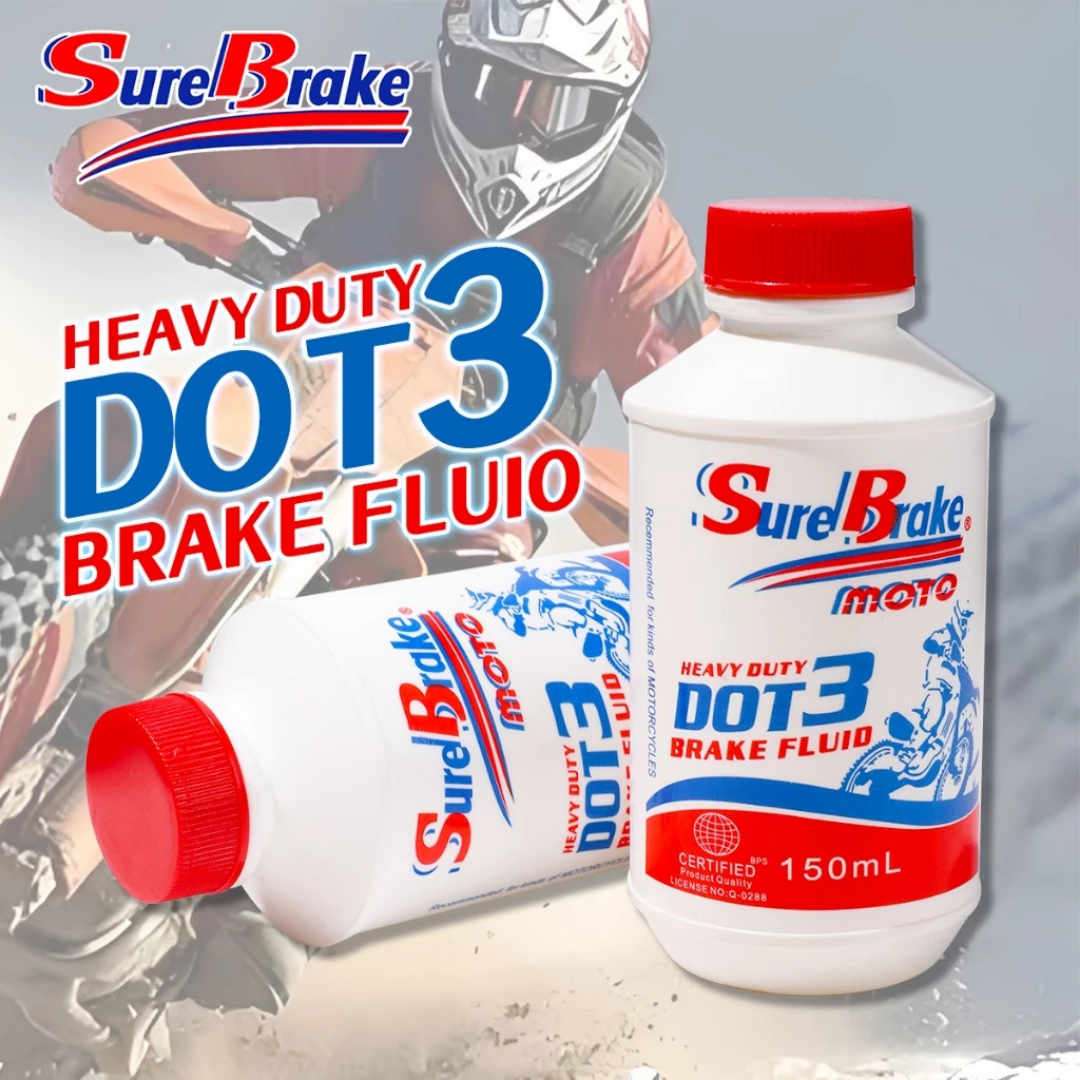 SURE BRAKE MOTO DOT 3 BRAKE FLUID 900ML, 300ML, 270ML, 170ML, 150ML ...