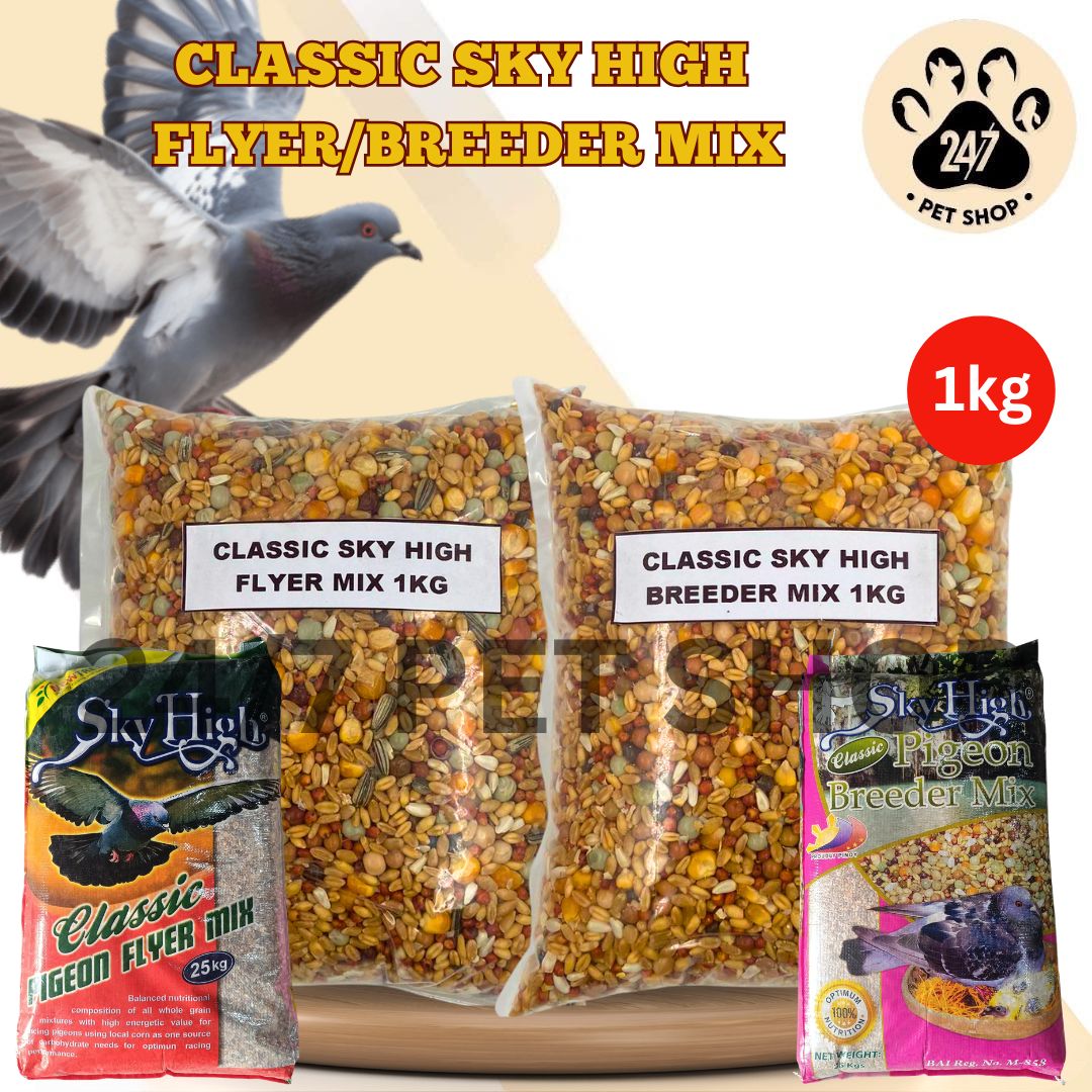 1kg Sky High Classic Pigeon Breeder Mix Flyer Mix Formula High Protein ...