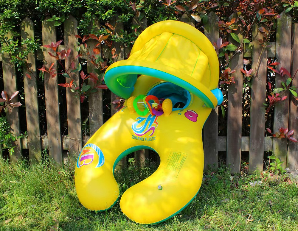Mother and baby salbabida floater swimming ring removable awning ...