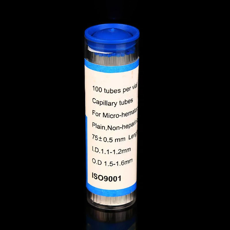 100pcs/bottle Capillary Tube for Micro Hematocrit Non-heparinized Micro ...