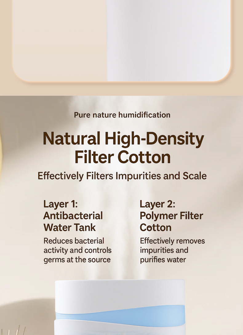 IMARFLEX 5L Large Capacity Air Humidifier Quiet Remote Control LED ...