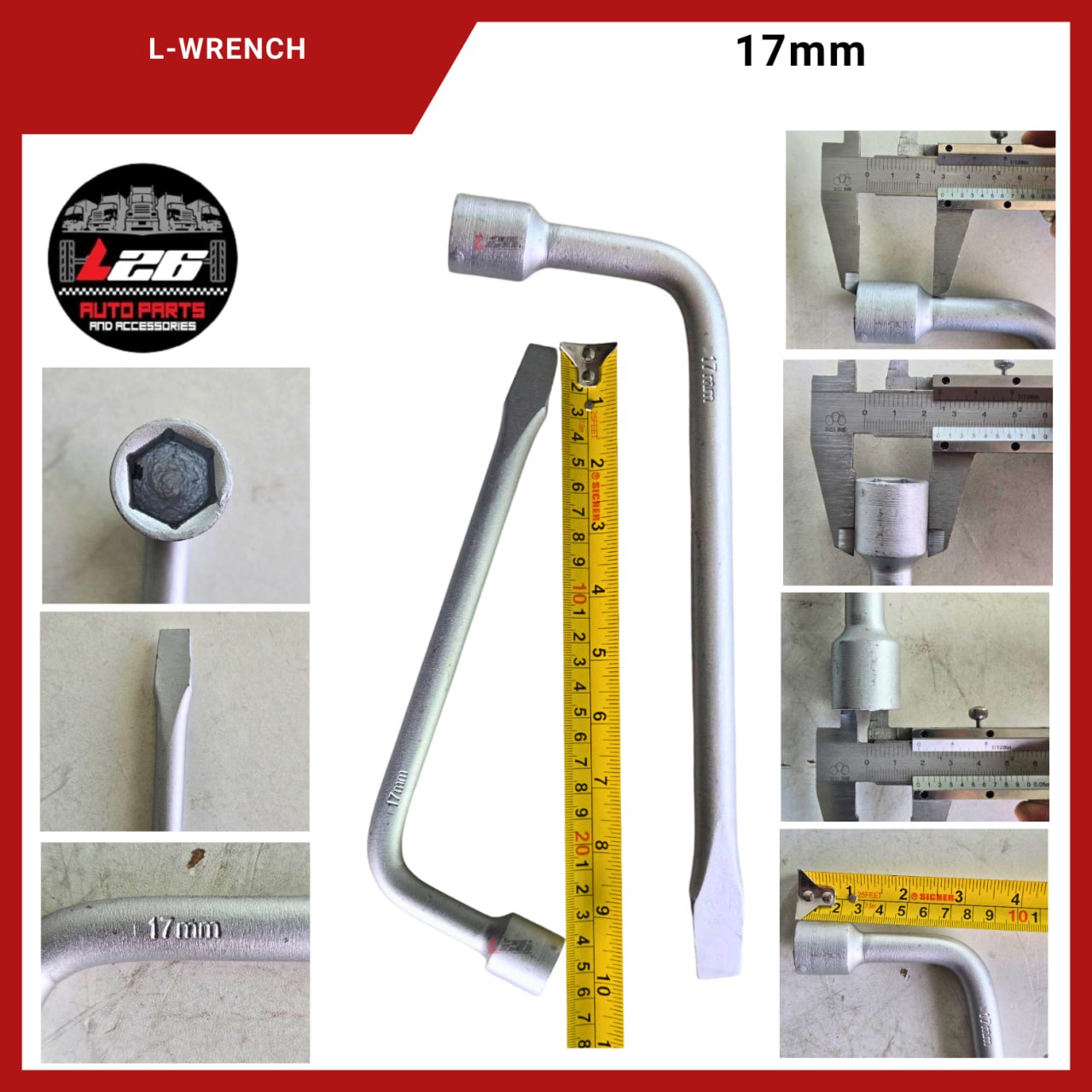 1PC Tire Wrench L-Wrench All Sizes Available for All Vehicles L-Wrench ...
