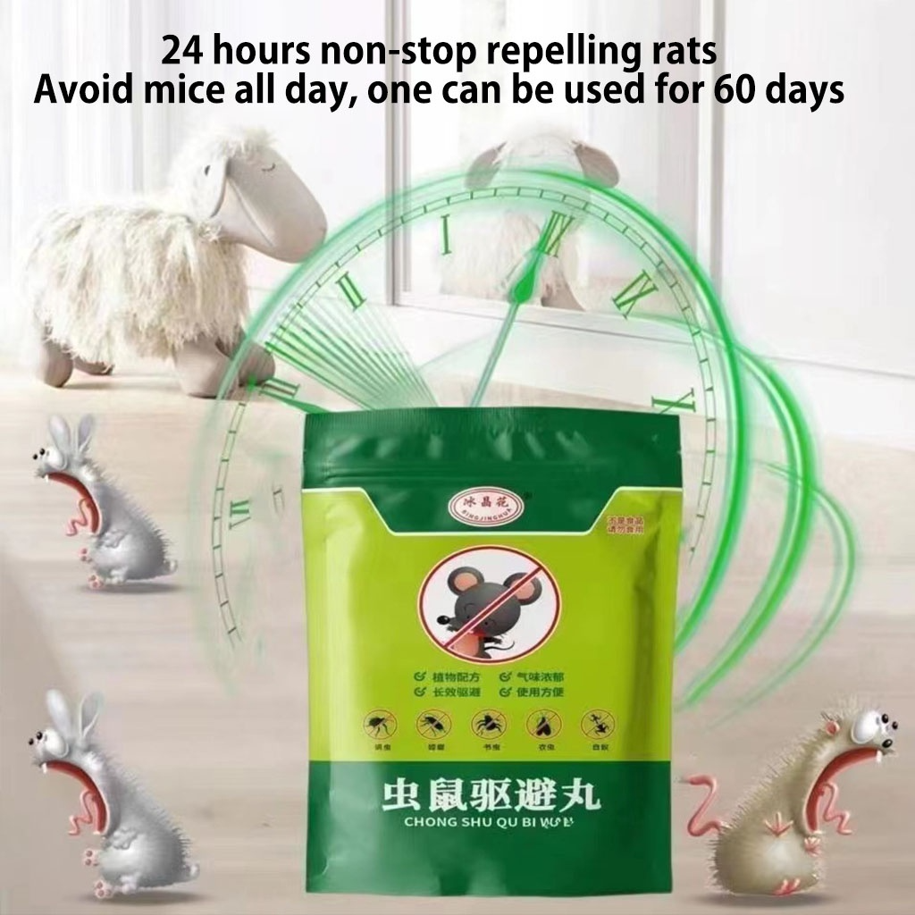 5/10/25Pcs Kitchen Rat Repellent Mothballs Long-Lasting Rodent ...