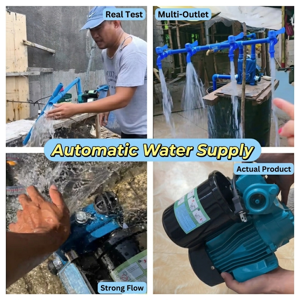 REAIM Automatic Booster Pump Jet Pump Jetmatic Water Pump 370W/600W ...