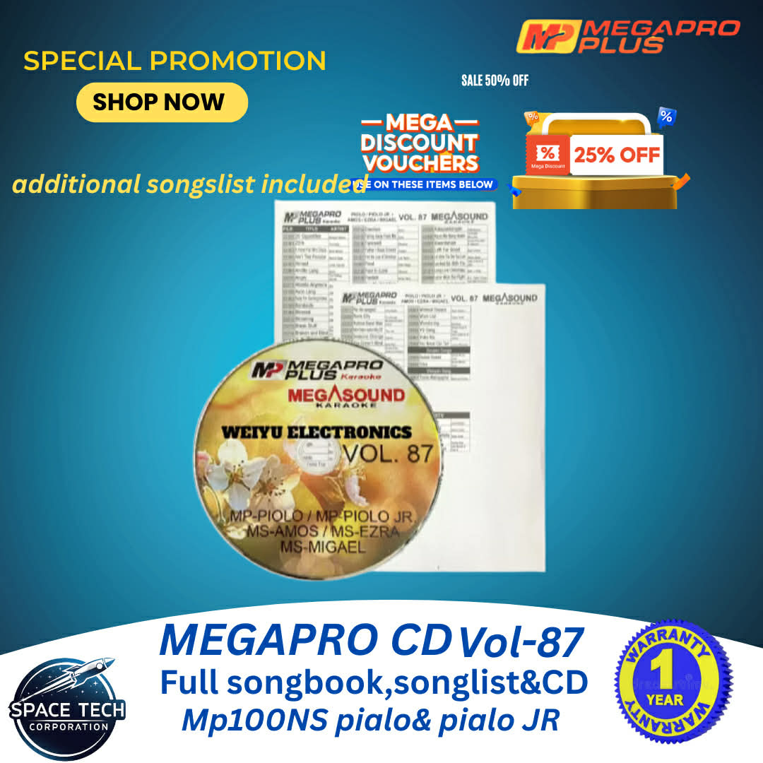 Megapro Plus/Megasound Volume 87 CD For MP100 PIOLO/PIOLO JR/ | Shopee ...