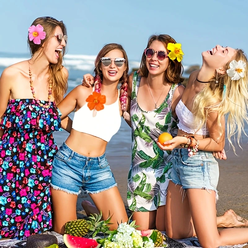 fashion-hawaiian-flower-hair-clip-set-beach-holiday-hairpin-side-bangs