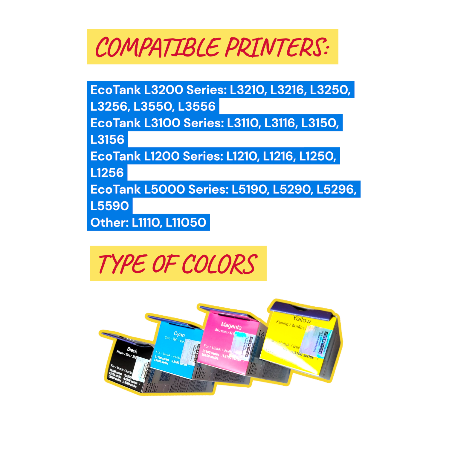 003 ink latest 003 ink bottle (LATEST - TOP AND BOTTOM HOLOGRAM STICKER ...