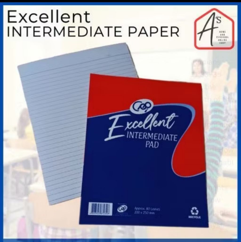 A's INTERMEDIATE PAPER (1 Pad) - GRADE 5&6 Intermediate Writing Pad ...