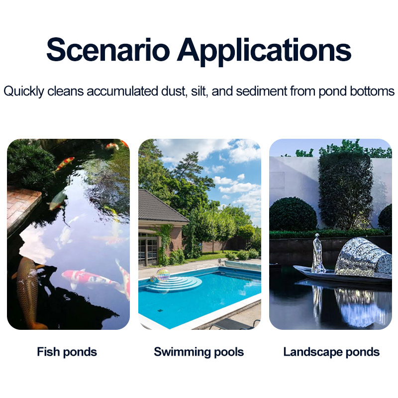 Pool vacuum cleaner, underwater cleaning vacuum pump, fish manure ...