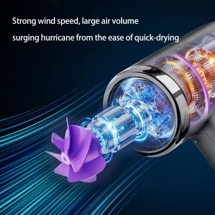 Wireless Hair Dryer Hot And Cold Cordless Hair Dryer Rechargeable Mini ...